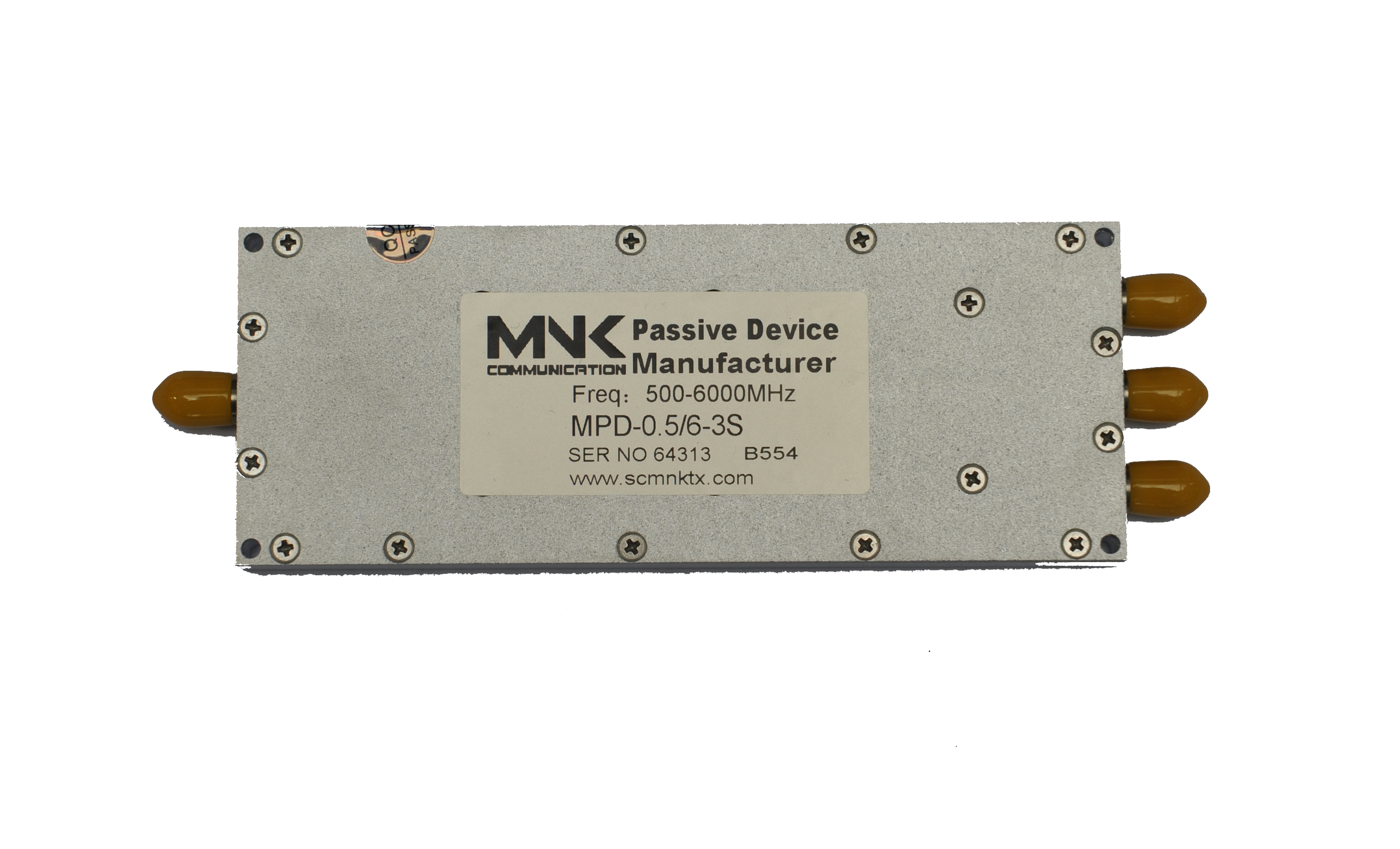 3 Way Power Divider 500-6000MHz